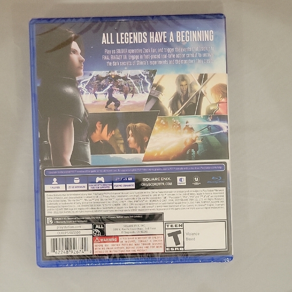 Crisis Core: Final Fantasy VII Reunion for PS4 - Blue by - Picture 3 of 5